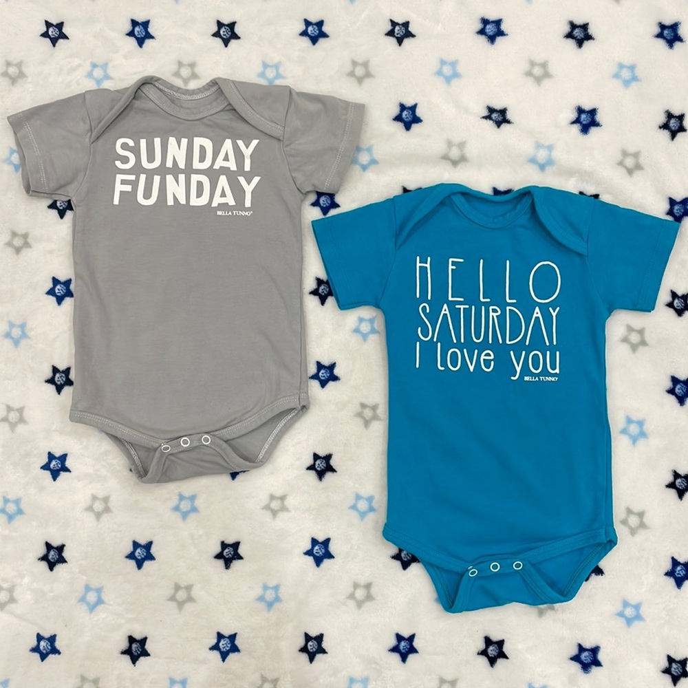 Bella Tunno for Indigo baby infant bodysuits-pack of 2